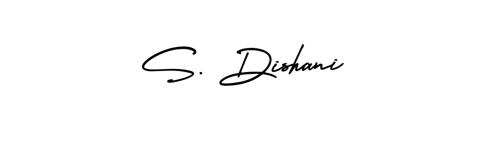 This is the best signature style for the S. Dishani name. Also you like these signature font (AmerikaSignatureDemo-Regular). Mix name signature. S. Dishani signature style 3 images and pictures png