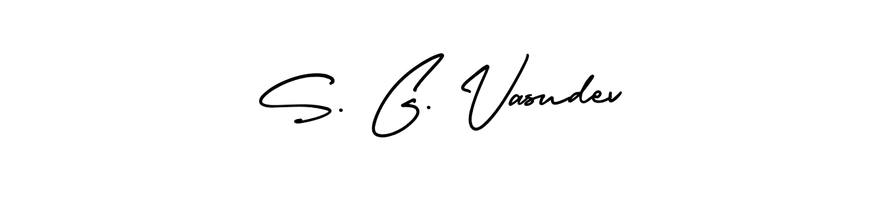 How to make S. G. Vasudev name signature. Use AmerikaSignatureDemo-Regular style for creating short signs online. This is the latest handwritten sign. S. G. Vasudev signature style 3 images and pictures png