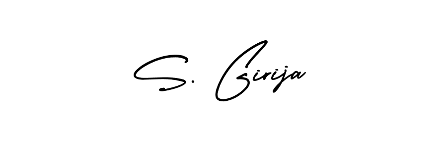 Best and Professional Signature Style for S. Girija. AmerikaSignatureDemo-Regular Best Signature Style Collection. S. Girija signature style 3 images and pictures png