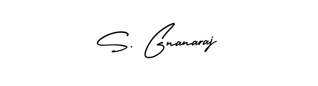 This is the best signature style for the S. Gnanaraj name. Also you like these signature font (AmerikaSignatureDemo-Regular). Mix name signature. S. Gnanaraj signature style 3 images and pictures png