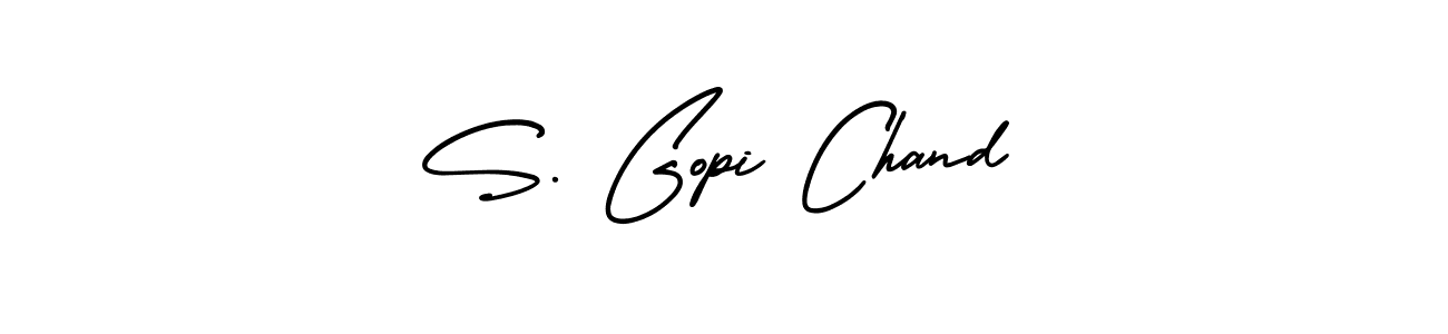 How to make S. Gopi Chand name signature. Use AmerikaSignatureDemo-Regular style for creating short signs online. This is the latest handwritten sign. S. Gopi Chand signature style 3 images and pictures png