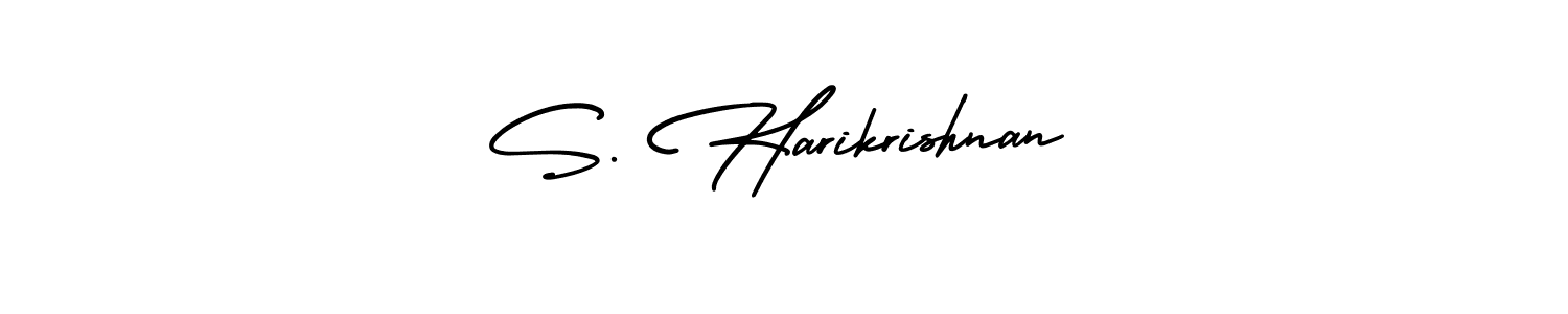 Make a beautiful signature design for name S. Harikrishnan. With this signature (AmerikaSignatureDemo-Regular) style, you can create a handwritten signature for free. S. Harikrishnan signature style 3 images and pictures png