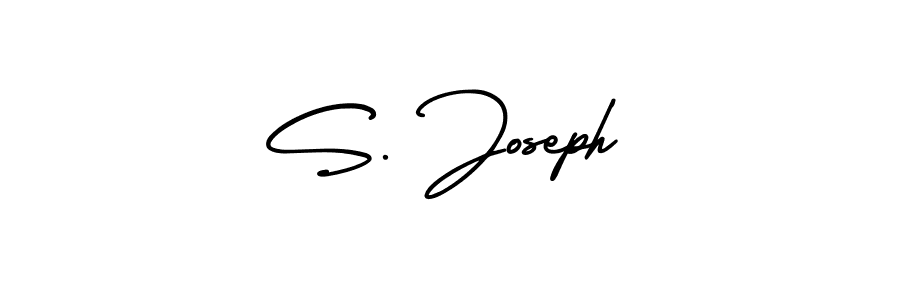 How to make S. Joseph name signature. Use AmerikaSignatureDemo-Regular style for creating short signs online. This is the latest handwritten sign. S. Joseph signature style 3 images and pictures png