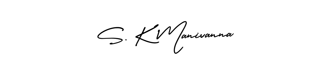 AmerikaSignatureDemo-Regular is a professional signature style that is perfect for those who want to add a touch of class to their signature. It is also a great choice for those who want to make their signature more unique. Get S. K Manivanna name to fancy signature for free. S. K Manivanna signature style 3 images and pictures png