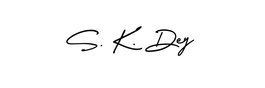 S. K. Dey stylish signature style. Best Handwritten Sign (AmerikaSignatureDemo-Regular) for my name. Handwritten Signature Collection Ideas for my name S. K. Dey. S. K. Dey signature style 3 images and pictures png