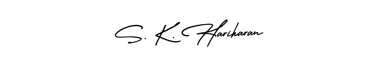 Use a signature maker to create a handwritten signature online. With this signature software, you can design (AmerikaSignatureDemo-Regular) your own signature for name S. K. Hariharan. S. K. Hariharan signature style 3 images and pictures png