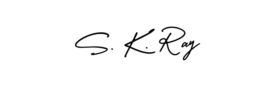 S. K. Ray stylish signature style. Best Handwritten Sign (AmerikaSignatureDemo-Regular) for my name. Handwritten Signature Collection Ideas for my name S. K. Ray. S. K. Ray signature style 3 images and pictures png