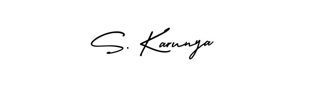 See photos of S. Karunya official signature by Spectra . Check more albums & portfolios. Read reviews & check more about AmerikaSignatureDemo-Regular font. S. Karunya signature style 3 images and pictures png