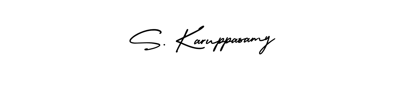 S. Karuppasamy stylish signature style. Best Handwritten Sign (AmerikaSignatureDemo-Regular) for my name. Handwritten Signature Collection Ideas for my name S. Karuppasamy. S. Karuppasamy signature style 3 images and pictures png