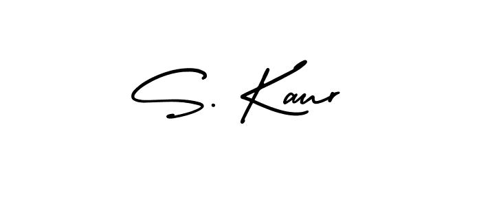 Design your own signature with our free online signature maker. With this signature software, you can create a handwritten (AmerikaSignatureDemo-Regular) signature for name S. Kaur. S. Kaur signature style 3 images and pictures png