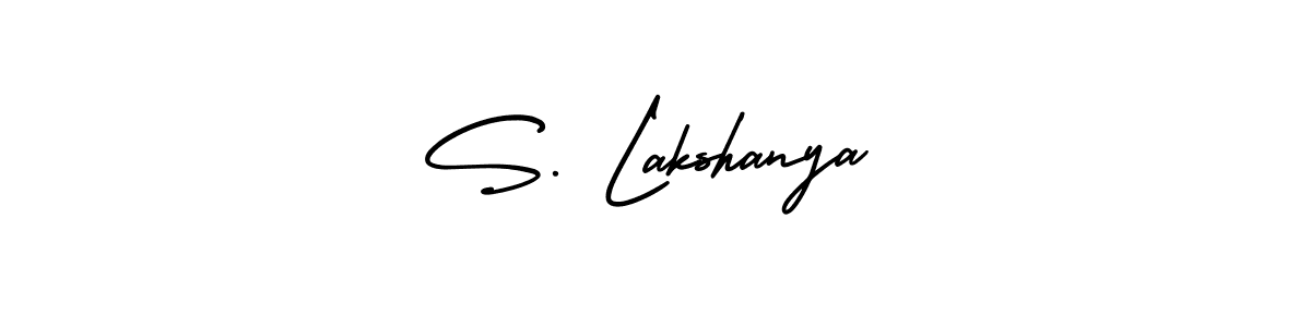 Check out images of Autograph of S. Lakshanya name. Actor S. Lakshanya Signature Style. AmerikaSignatureDemo-Regular is a professional sign style online. S. Lakshanya signature style 3 images and pictures png