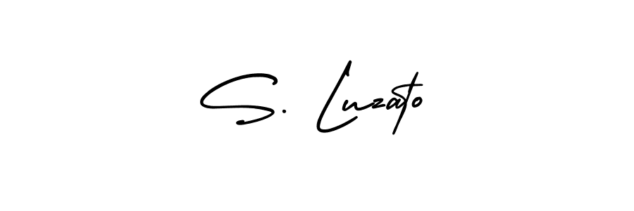 Create a beautiful signature design for name S. Luzato. With this signature (AmerikaSignatureDemo-Regular) fonts, you can make a handwritten signature for free. S. Luzato signature style 3 images and pictures png