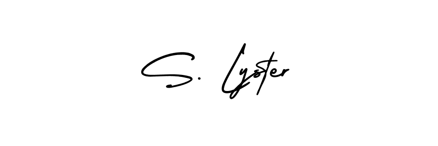 Check out images of Autograph of S. Lyster name. Actor S. Lyster Signature Style. AmerikaSignatureDemo-Regular is a professional sign style online. S. Lyster signature style 3 images and pictures png