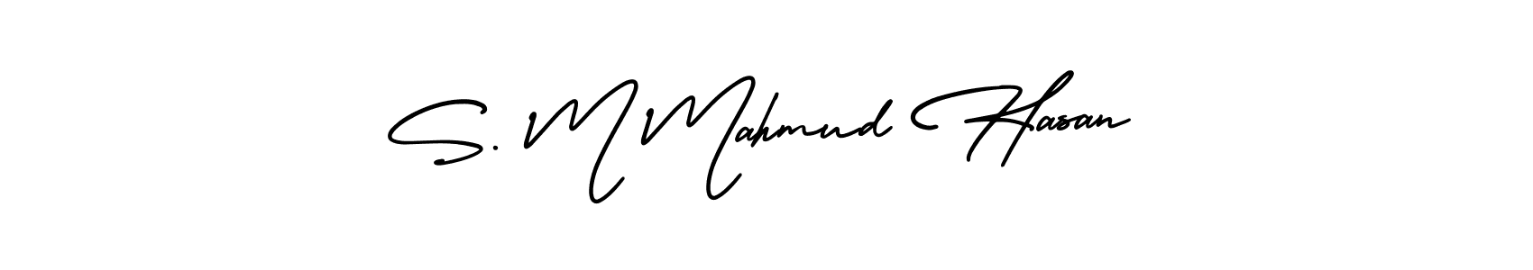 Create a beautiful signature design for name S. M Mahmud Hasan. With this signature (AmerikaSignatureDemo-Regular) fonts, you can make a handwritten signature for free. S. M Mahmud Hasan signature style 3 images and pictures png