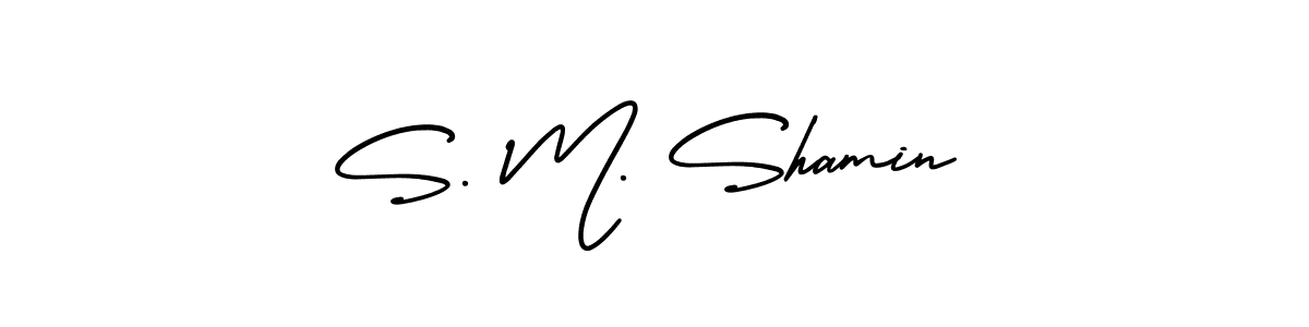 See photos of S. M. Shamin official signature by Spectra . Check more albums & portfolios. Read reviews & check more about AmerikaSignatureDemo-Regular font. S. M. Shamin signature style 3 images and pictures png