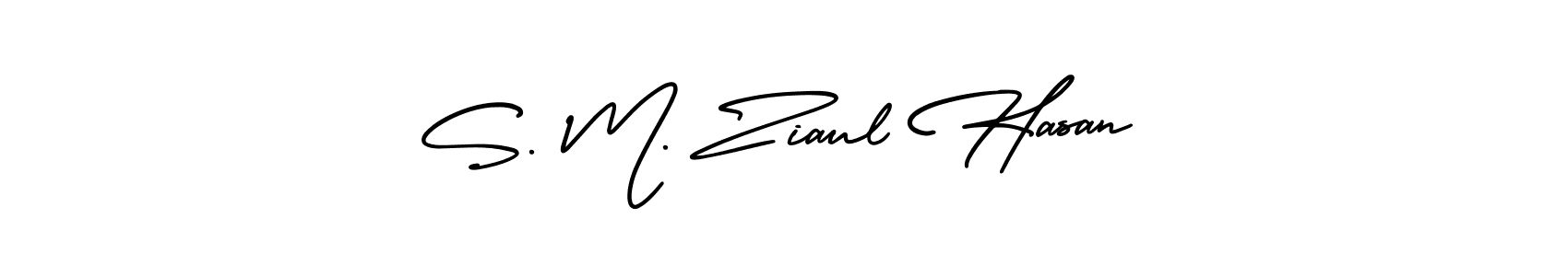 Use a signature maker to create a handwritten signature online. With this signature software, you can design (AmerikaSignatureDemo-Regular) your own signature for name S. M. Ziaul Hasan. S. M. Ziaul Hasan signature style 3 images and pictures png