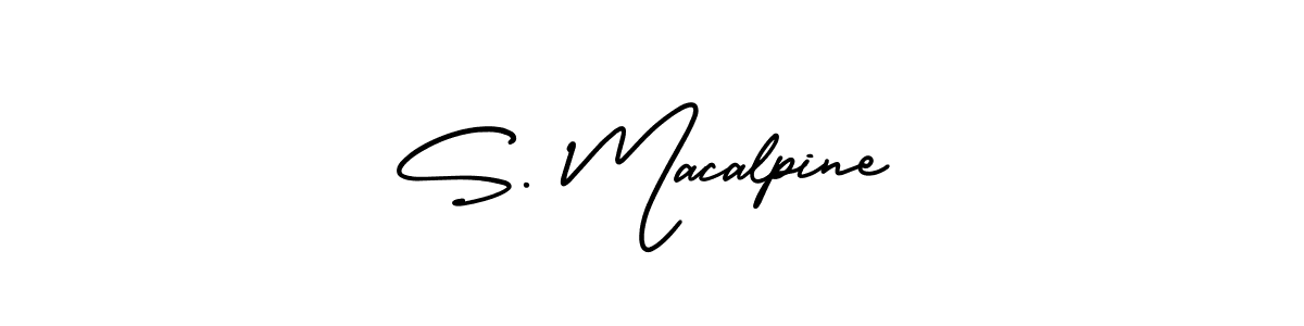 Make a short S. Macalpine signature style. Manage your documents anywhere anytime using AmerikaSignatureDemo-Regular. Create and add eSignatures, submit forms, share and send files easily. S. Macalpine signature style 3 images and pictures png