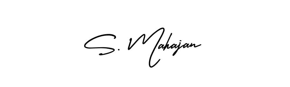 AmerikaSignatureDemo-Regular is a professional signature style that is perfect for those who want to add a touch of class to their signature. It is also a great choice for those who want to make their signature more unique. Get S. Mahajan name to fancy signature for free. S. Mahajan signature style 3 images and pictures png