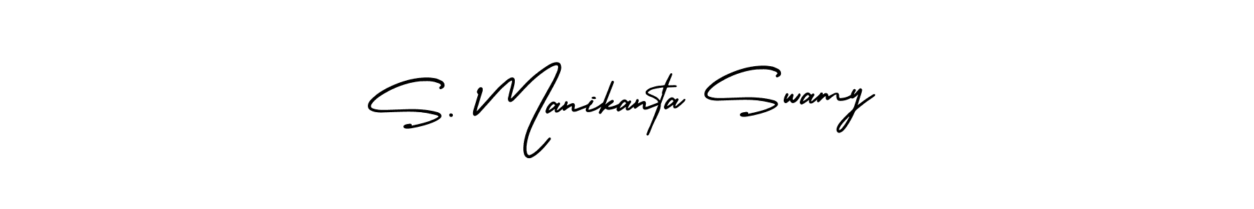 How to Draw S. Manikanta Swamy signature style? AmerikaSignatureDemo-Regular is a latest design signature styles for name S. Manikanta Swamy. S. Manikanta Swamy signature style 3 images and pictures png