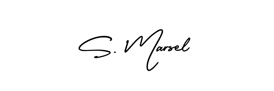 Also You can easily find your signature by using the search form. We will create S. Marsel name handwritten signature images for you free of cost using AmerikaSignatureDemo-Regular sign style. S. Marsel signature style 3 images and pictures png