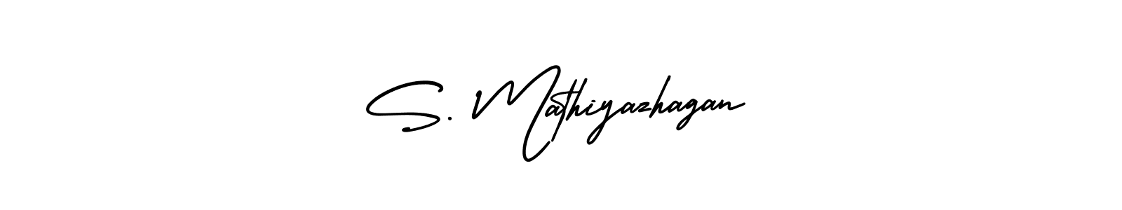 Create a beautiful signature design for name S. Mathiyazhagan. With this signature (AmerikaSignatureDemo-Regular) fonts, you can make a handwritten signature for free. S. Mathiyazhagan signature style 3 images and pictures png