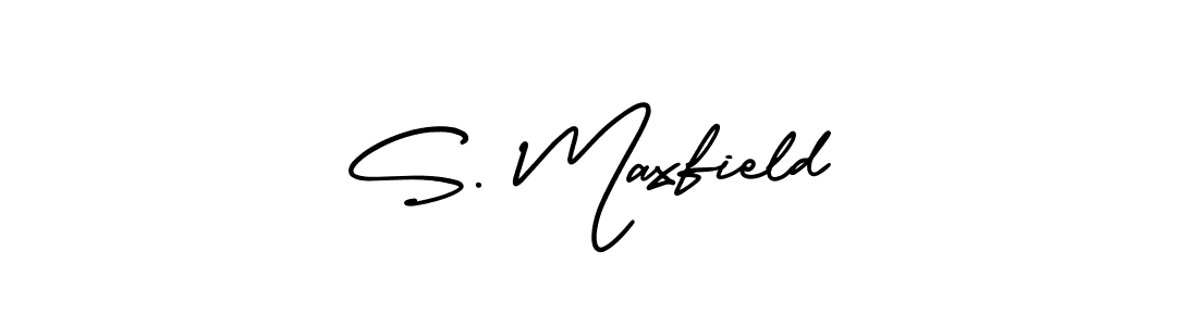 Make a beautiful signature design for name S. Maxfield. With this signature (AmerikaSignatureDemo-Regular) style, you can create a handwritten signature for free. S. Maxfield signature style 3 images and pictures png