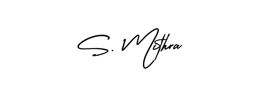 How to make S. Mithra signature? AmerikaSignatureDemo-Regular is a professional autograph style. Create handwritten signature for S. Mithra name. S. Mithra signature style 3 images and pictures png