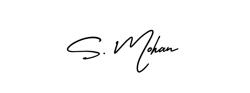 S. Mohan stylish signature style. Best Handwritten Sign (AmerikaSignatureDemo-Regular) for my name. Handwritten Signature Collection Ideas for my name S. Mohan. S. Mohan signature style 3 images and pictures png