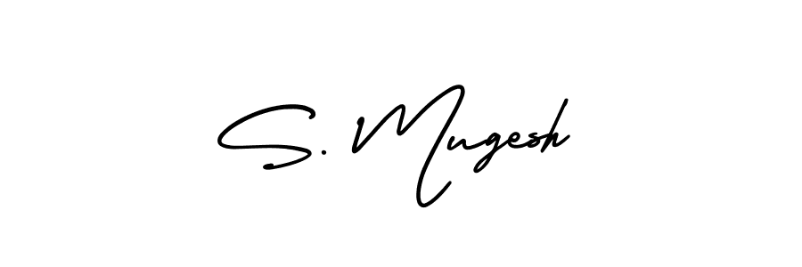 Make a short S. Mugesh signature style. Manage your documents anywhere anytime using AmerikaSignatureDemo-Regular. Create and add eSignatures, submit forms, share and send files easily. S. Mugesh signature style 3 images and pictures png