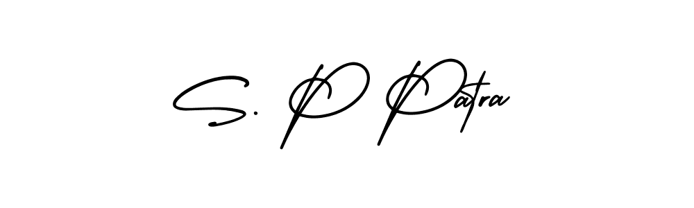 How to Draw S. P Patra signature style? AmerikaSignatureDemo-Regular is a latest design signature styles for name S. P Patra. S. P Patra signature style 3 images and pictures png