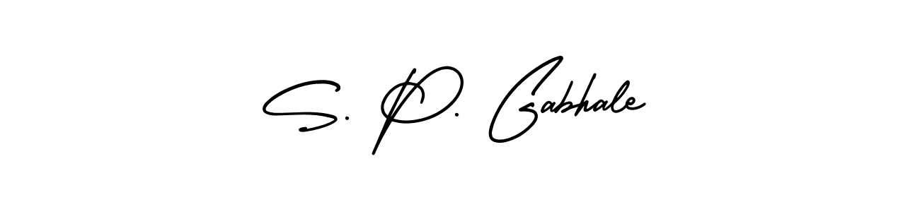 This is the best signature style for the S. P. Gabhale name. Also you like these signature font (AmerikaSignatureDemo-Regular). Mix name signature. S. P. Gabhale signature style 3 images and pictures png