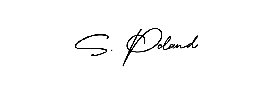 How to make S. Poland signature? AmerikaSignatureDemo-Regular is a professional autograph style. Create handwritten signature for S. Poland name. S. Poland signature style 3 images and pictures png