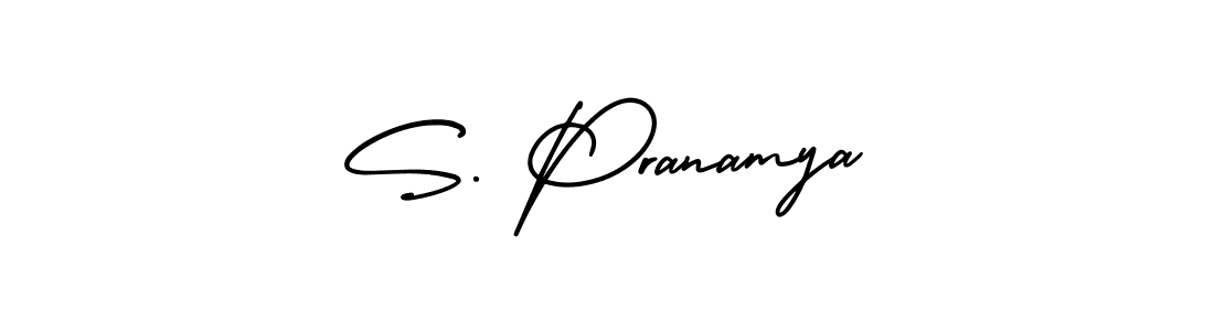 Once you've used our free online signature maker to create your best signature AmerikaSignatureDemo-Regular style, it's time to enjoy all of the benefits that S. Pranamya name signing documents. S. Pranamya signature style 3 images and pictures png