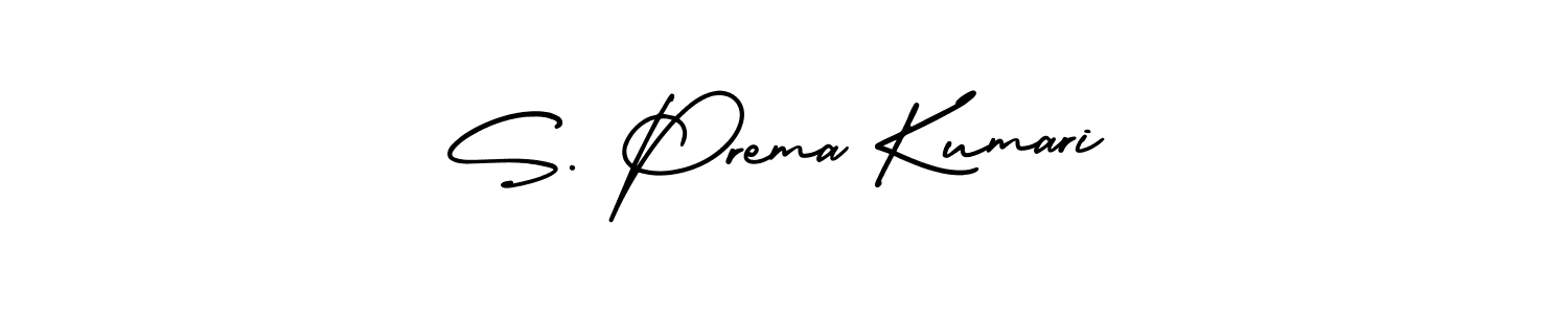 Similarly AmerikaSignatureDemo-Regular is the best handwritten signature design. Signature creator online .You can use it as an online autograph creator for name S. Prema Kumari. S. Prema Kumari signature style 3 images and pictures png