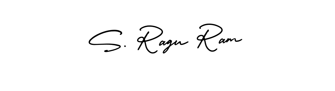 Similarly AmerikaSignatureDemo-Regular is the best handwritten signature design. Signature creator online .You can use it as an online autograph creator for name S. Ragu Ram. S. Ragu Ram signature style 3 images and pictures png