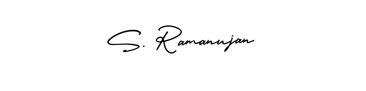 Use a signature maker to create a handwritten signature online. With this signature software, you can design (AmerikaSignatureDemo-Regular) your own signature for name S. Ramanujan. S. Ramanujan signature style 3 images and pictures png