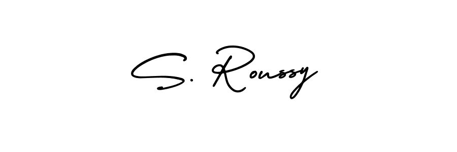 Best and Professional Signature Style for S. Roussy. AmerikaSignatureDemo-Regular Best Signature Style Collection. S. Roussy signature style 3 images and pictures png