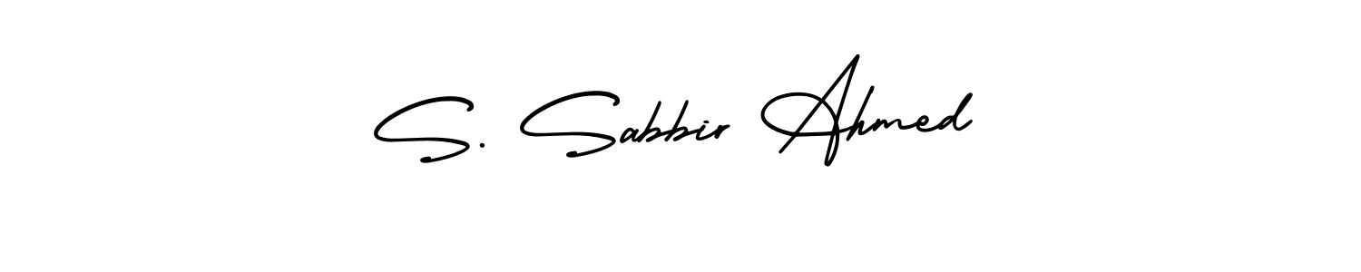 AmerikaSignatureDemo-Regular is a professional signature style that is perfect for those who want to add a touch of class to their signature. It is also a great choice for those who want to make their signature more unique. Get S. Sabbir Ahmed name to fancy signature for free. S. Sabbir Ahmed signature style 3 images and pictures png