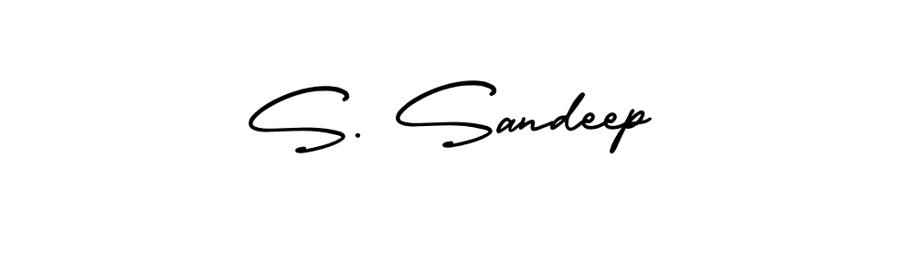 AmerikaSignatureDemo-Regular is a professional signature style that is perfect for those who want to add a touch of class to their signature. It is also a great choice for those who want to make their signature more unique. Get S. Sandeep name to fancy signature for free. S. Sandeep signature style 3 images and pictures png