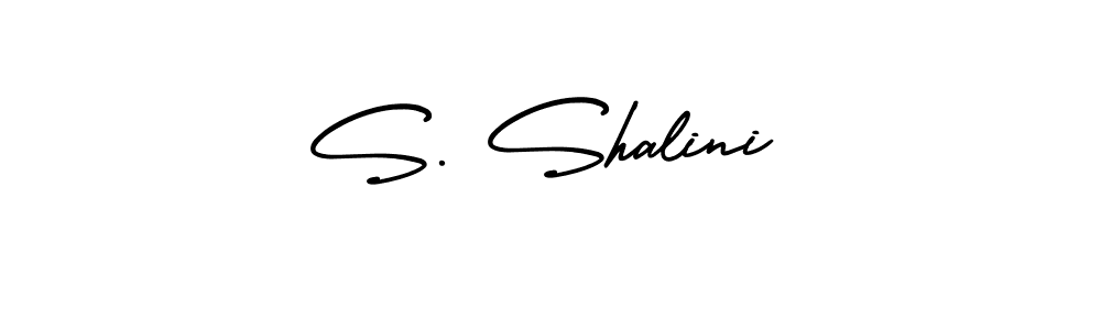 Also You can easily find your signature by using the search form. We will create S. Shalini name handwritten signature images for you free of cost using AmerikaSignatureDemo-Regular sign style. S. Shalini signature style 3 images and pictures png