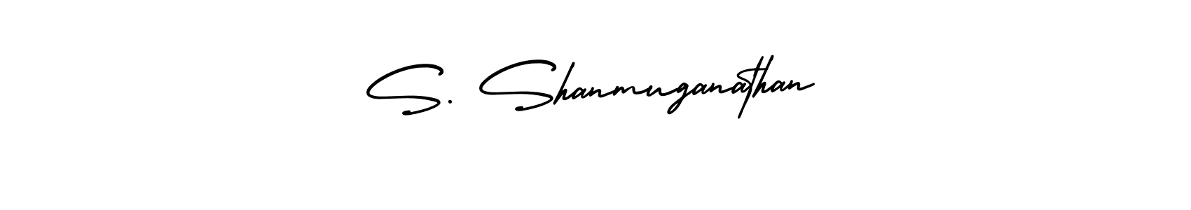 S. Shanmuganathan stylish signature style. Best Handwritten Sign (AmerikaSignatureDemo-Regular) for my name. Handwritten Signature Collection Ideas for my name S. Shanmuganathan. S. Shanmuganathan signature style 3 images and pictures png