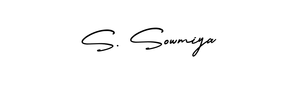 This is the best signature style for the S. Sowmiya name. Also you like these signature font (AmerikaSignatureDemo-Regular). Mix name signature. S. Sowmiya signature style 3 images and pictures png