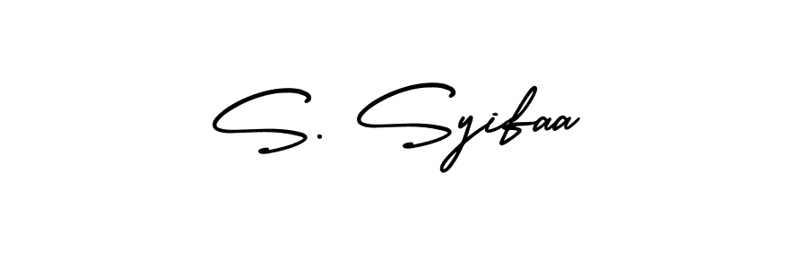 Create a beautiful signature design for name S. Syifaa. With this signature (AmerikaSignatureDemo-Regular) fonts, you can make a handwritten signature for free. S. Syifaa signature style 3 images and pictures png