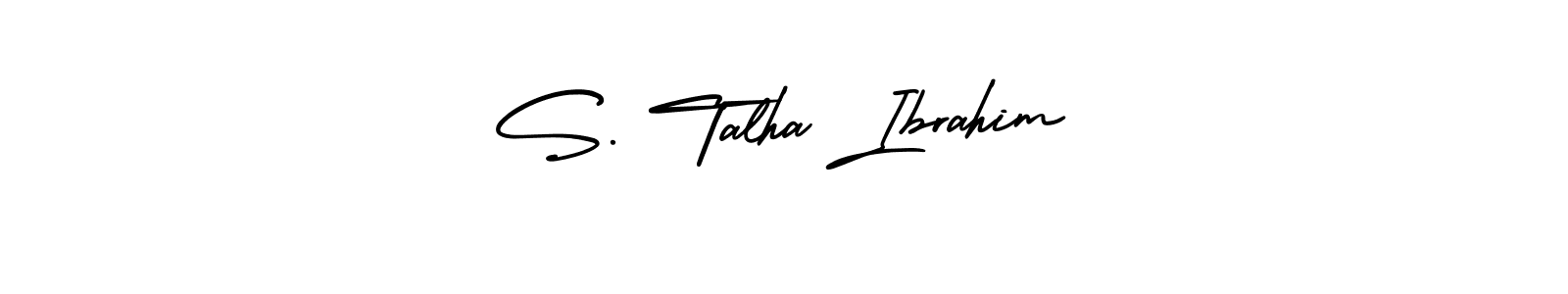 AmerikaSignatureDemo-Regular is a professional signature style that is perfect for those who want to add a touch of class to their signature. It is also a great choice for those who want to make their signature more unique. Get S. Talha Ibrahim name to fancy signature for free. S. Talha Ibrahim signature style 3 images and pictures png