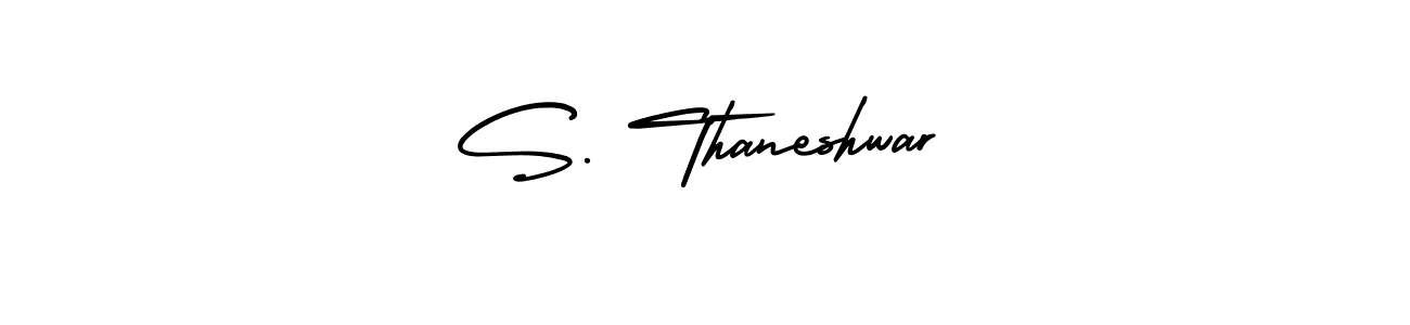 Make a short S. Thaneshwar signature style. Manage your documents anywhere anytime using AmerikaSignatureDemo-Regular. Create and add eSignatures, submit forms, share and send files easily. S. Thaneshwar signature style 3 images and pictures png