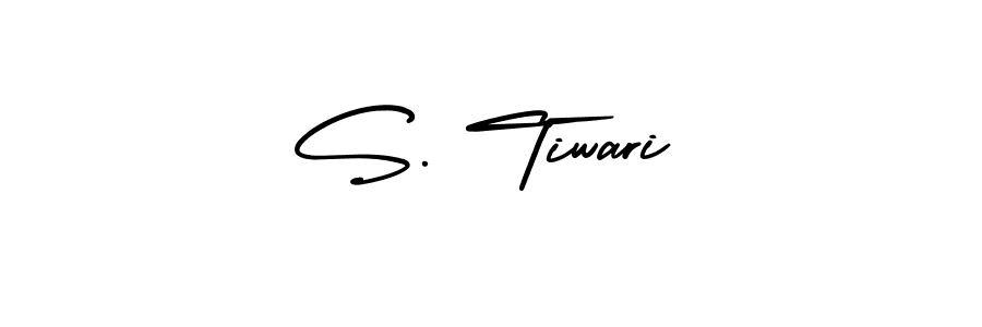 S. Tiwari stylish signature style. Best Handwritten Sign (AmerikaSignatureDemo-Regular) for my name. Handwritten Signature Collection Ideas for my name S. Tiwari. S. Tiwari signature style 3 images and pictures png