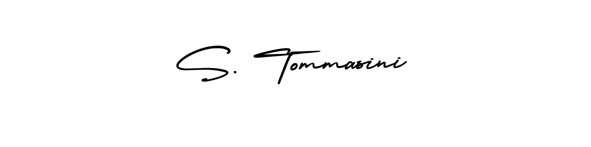 Design your own signature with our free online signature maker. With this signature software, you can create a handwritten (AmerikaSignatureDemo-Regular) signature for name S. Tommasini. S. Tommasini signature style 3 images and pictures png