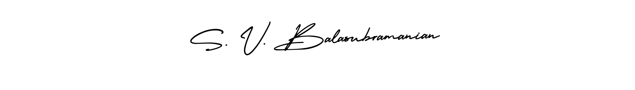 Similarly AmerikaSignatureDemo-Regular is the best handwritten signature design. Signature creator online .You can use it as an online autograph creator for name S. V. Balasubramanian. S. V. Balasubramanian signature style 3 images and pictures png