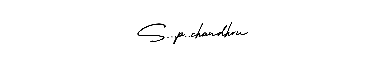 How to Draw S...p..chandhru signature style? AmerikaSignatureDemo-Regular is a latest design signature styles for name S...p..chandhru. S...p..chandhru signature style 3 images and pictures png