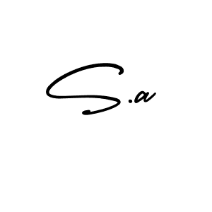 It looks lik you need a new signature style for name S.a. Design unique handwritten (AmerikaSignatureDemo-Regular) signature with our free signature maker in just a few clicks. S.a signature style 3 images and pictures png